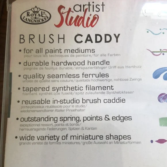 NEW 24 piece all media artist brush set with brush caddy.  By Royal Langnickel - Picture 4 of 7